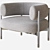 Modern Cini Armchair by HC28 3D model small image 4