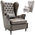 Retro Revival: Leset Vintage Armchair 3D model small image 1