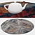 Round Carpet Set - 6pcs 3D model small image 3