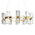 Elegance in Brass: Chandelier Luminaire 3D model small image 1