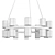 Elegance in Brass: Chandelier Luminaire 3D model small image 2