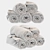 Luxury Plush Towels 3D model small image 1