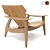 Sculptural Comfort: Diz Armchair 3D model small image 1