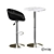 Table Chair - Modern Minimalist High Stool  Sleek, Versatile & Stylish 3D model small image 7