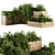 Green Thumb Plant Box Set 3D model small image 1