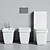 Erika Pro Q Ceramic Toilet 3D model small image 3