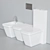 Erika Pro Q Ceramic Toilet 3D model small image 4