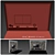 Sleek TV Wall Set - Modern Design 3D model small image 2