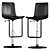 Dual Design Bar Chair 3D model small image 1