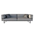 Modern 3-Seater Sofa - Stylish and Spacious 3D model small image 3