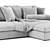 Modern Beta Chaise Longue: Stylish Comfort 3D model small image 3