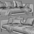 Elegant Bonaldo Coral Sofa 3D model small image 4