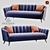 Velvet Comfort Sofa by Dantone 3D model small image 1