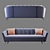 Velvet Comfort Sofa by Dantone 3D model small image 4