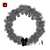 Festive Christmas Wreath: 3D Design with Base Model 3D model small image 4