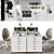 Elegant Ikea Office Furniture 3D model small image 2