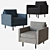 Modern Granton Armchair: Sleek Design 3D model small image 2