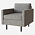 Modern Granton Armchair: Sleek Design 3D model small image 3