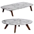 Elegant Monforte Coffee Table 3D model small image 1