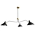 Elegant Black Chandelier by Visual Comfort & Co 3D model small image 2