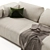 Modern Metropol Sofa 360cm - Elegant 3D Model 3D model small image 4