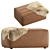 Shabby Chic Footstool: Coco Republic Timothy Oulton 3D model small image 1