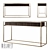 Kennan Paldao Wood & Metal Console 3D model small image 1