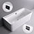 Elegant Wall-Mounted Bathtub 3D model small image 2