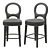 Elegant Bilou Barstool: Classic Comfort 3D model small image 2