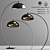 Sleek Curved Floor Lamp 3D model small image 1