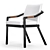 Sleek Modern Archer Armchair 3D model small image 2