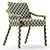 Sleek Modern Archer Armchair 3D model small image 4