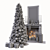 Christmas Decor Set with Tree 3D model small image 5