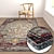 3-Piece High-Quality Carpet Set 3D model small image 5