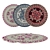 Round Carpets Set: Versatile and Detailed 3D model small image 1