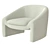 Stylish Shona Accent Armchair 3D model small image 1
