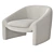 Stylish Shona Accent Armchair 3D model small image 4