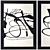 Engraving Art Frames - Trazado Collection 3D model small image 2