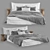 Scandi Linen Bedding Set 3D model small image 2