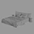 Scandi Linen Bedding Set 3D model small image 4