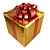 Modern Present Box with Bow 3D model small image 1