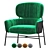 Elegant Caristo Armchair: Modern Comfort 3D model small image 1