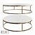 Nicholas Marble Round Coffee Table - Elegant Design 3D model small image 1