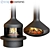 Focus Creation 1 Fireplace Set: 4 Stunning Options! 3D model small image 1