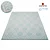 Textured Turquoise Rug 3D model small image 1