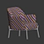 Elegant Velvet Armchair: Nora 3D model small image 5