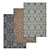 Luxury Carpet Set: High-Quality Textures 3D model small image 1