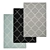Luxury Carpet Set 2049: High-Quality Textures & Versatile Designs. 3D model small image 1