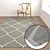 Luxury Carpet Set 2049: High-Quality Textures & Versatile Designs. 3D model small image 5