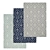 Versatile Carpet Set with High-Quality Textures 3D model small image 1
